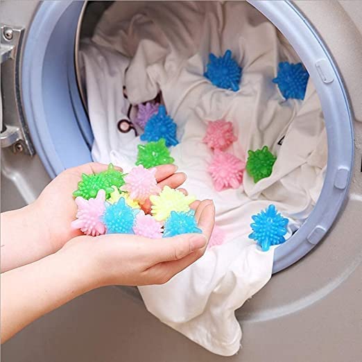 Bhuma 12 PcS Washer BallsReusable Tangle Laundry Scrubbing BallsSolid Colorful Laundry Washing Balls - Image 2