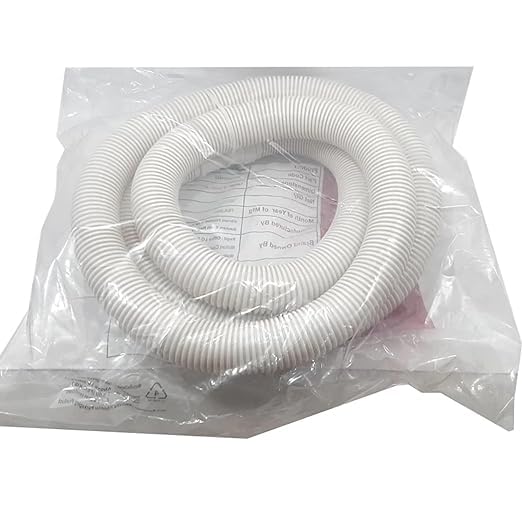 A VALUE STORE 4MTR Top loadSemi Load Washing Machine Outlet Drain Waste Water Hose Flexible Hose Pipe Pack Of 1 WHITE  - Image 3