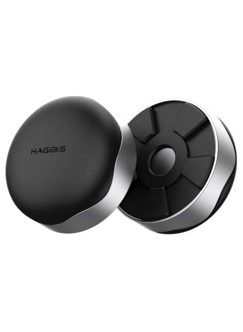 Hagibis Laptop Cooling Pad, Ergonomic Laptop Stand Small Invisible Cooler Ball Portable Magnetic Foot Heat for MacBook Pro Computer,Sliver - Image 1