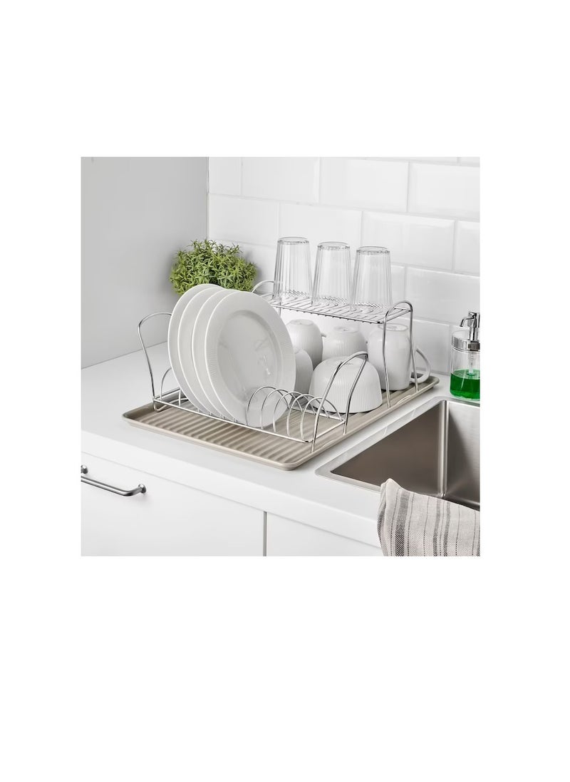 Generic - Dish drying rack, stainless steel12x32 cm - Image 1