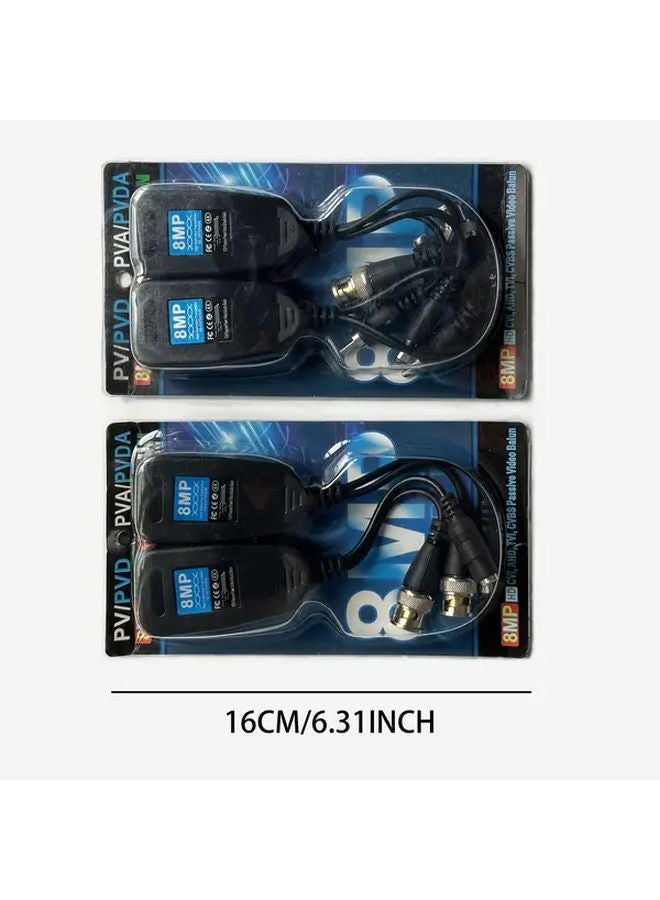 2 In 1 HD Video Balun BNC To RJ45 3 In 1 DC BNC RCA Connector For CCTV Camera - Image 3