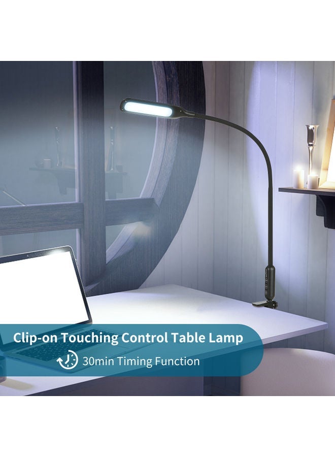 NIBEMINENT 12W Clip-On Touching Control Table Lamp White - Image 3