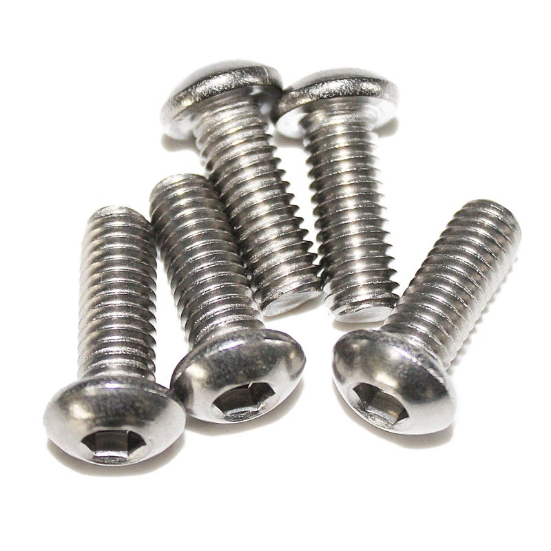 Fullerkreg M6-1.0 x 16 mm Button Head Socket Cap Screws, ISO7380, 18-8 Stainless Steel, Allen Hex Drive by , Quantity 25, Come in a Plastic Case - Image 4