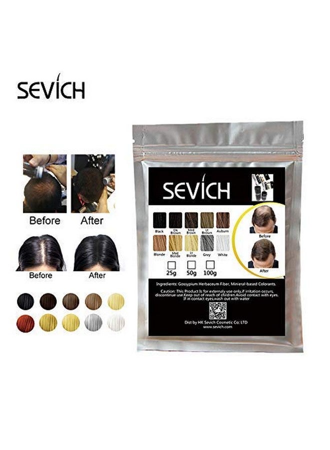Sevich Sevich Hair Building Fiber Refill Bag (Black), Powder Based fibers | Natural Hair Thickening Fibre for Thin Hair Men & Women | Cover bald spot, 25gm (Pack of 5) - Image 2