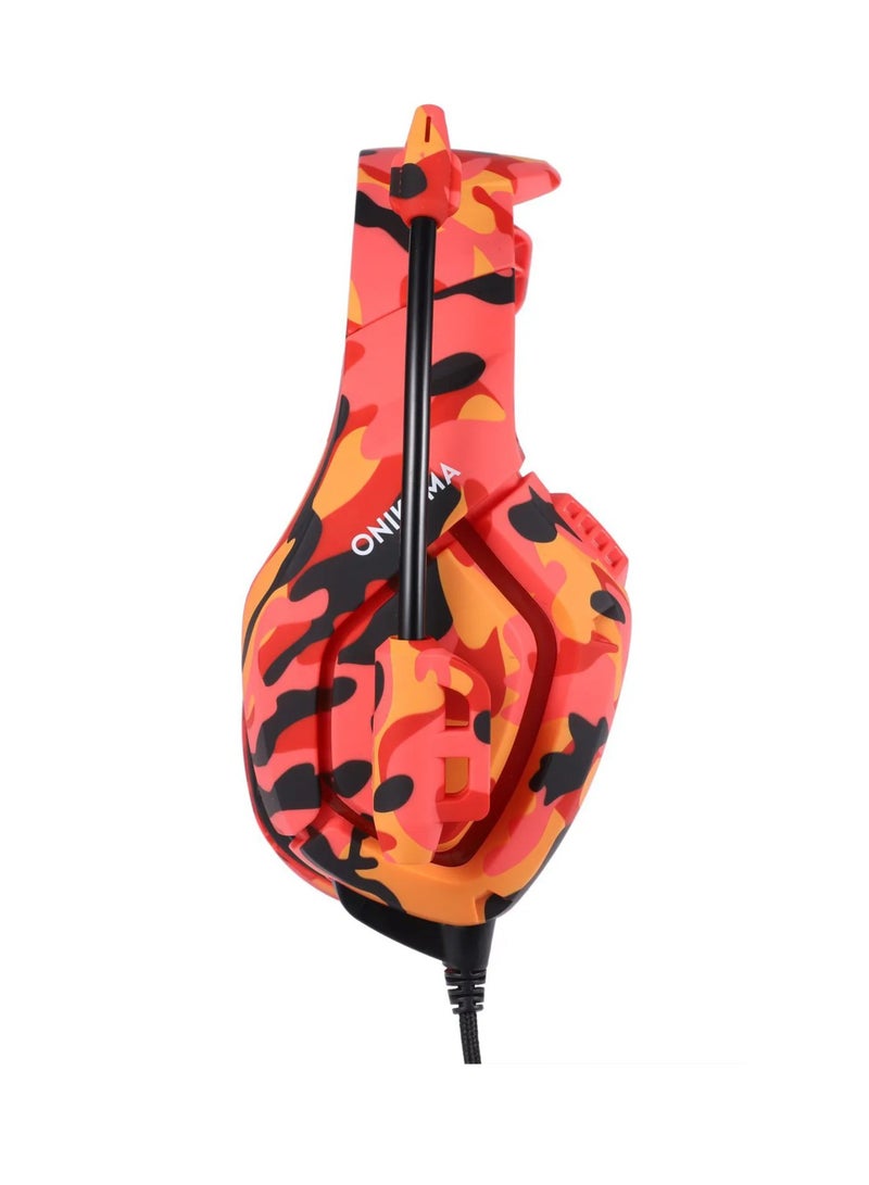 Headset Audifonos Gamer - Onikuma K18 - Rosado Camuflado - Image 5