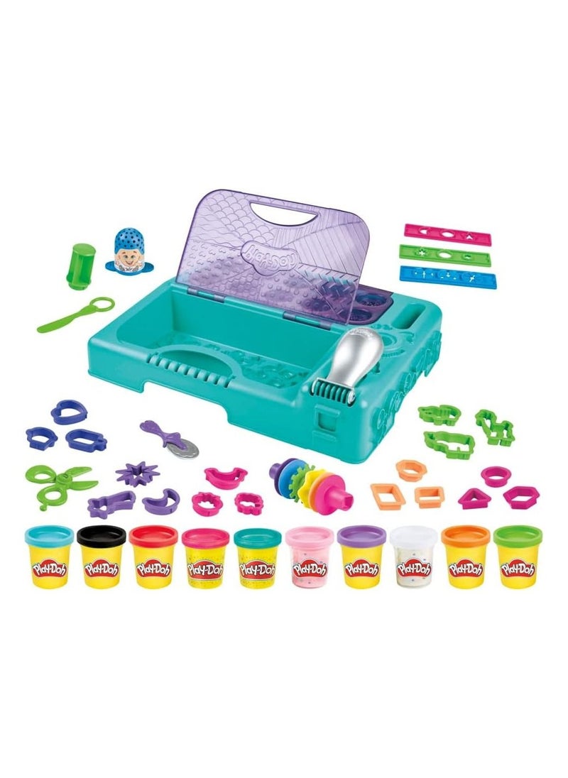 Play-Doh On the Go Imagine and Store Studio for Kids 3 Years and Up with Over 30 Tools and 10 Cans of Modeling Compound, Non-Toxic  - Image 1