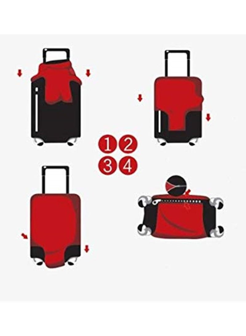 Protective Luggage Cover Waterproof Travel Luggage Cover Suit for 29-32 inch Case Elastic Suitcase Cover - Image 3