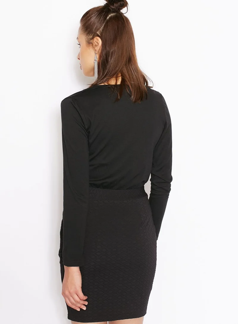 Ginger Wrap Front Dress