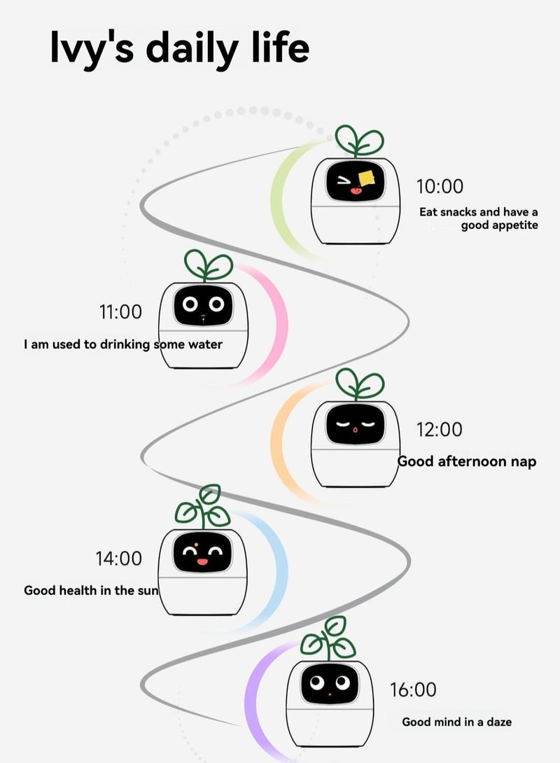 AI Plant Pet Robot Intelligent Maintenance Reminder Emotional Interactive Desktop Toy - Image 4