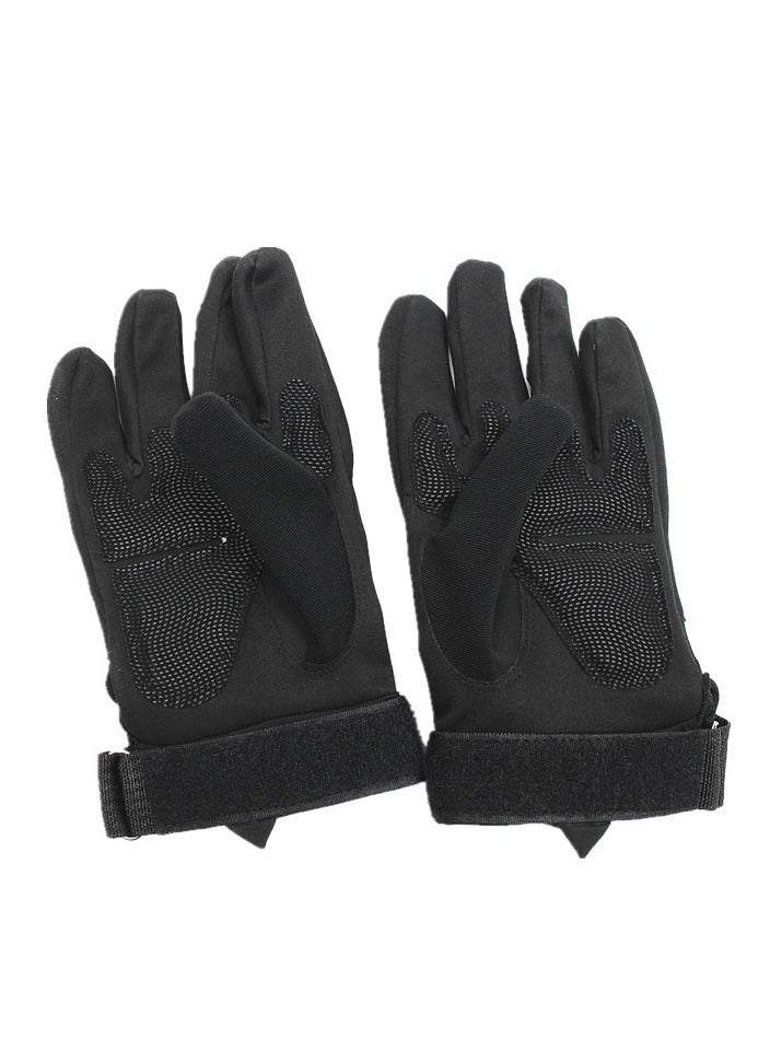 Motorcycle and Cycle Gloves, Full Finger Touchscreen For Riding Hiking Climbing Training (Size-M) Color-Black - Image 3