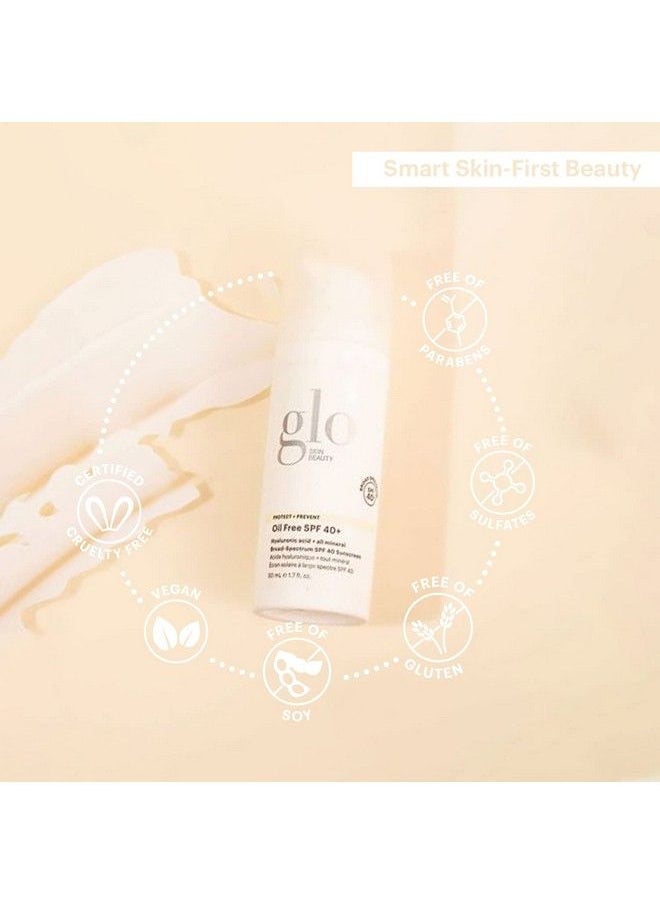 Glo Skin Beauty - Oil Free Spf 40+ Hyaluronic Acid Infused All Mineral Sunscreen Protect Against Sun Damage & Aging Environmental Skin Stressors Weightless Invisible Finish - Image 1