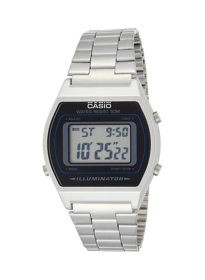 CASIO Unisex Youth Water Resistant Digital Watch B640WD-1AVDF - 39 mm - Silver - Image 1
