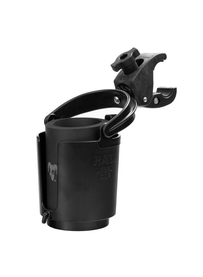 RAM Mounts Level Cup 16oz Drink Holder with RAM Tough-Claw Mount RAM-B-132-400U for Motorcycle, ATV/UTV, Bike - Image 1