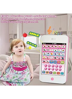 Generic Baby Phone /Kids Tablet Learn Alphabets Words Numbers Music- ABC Learning for Toddlers Educational Toy for 3Years+ (Pink)  - Image 5