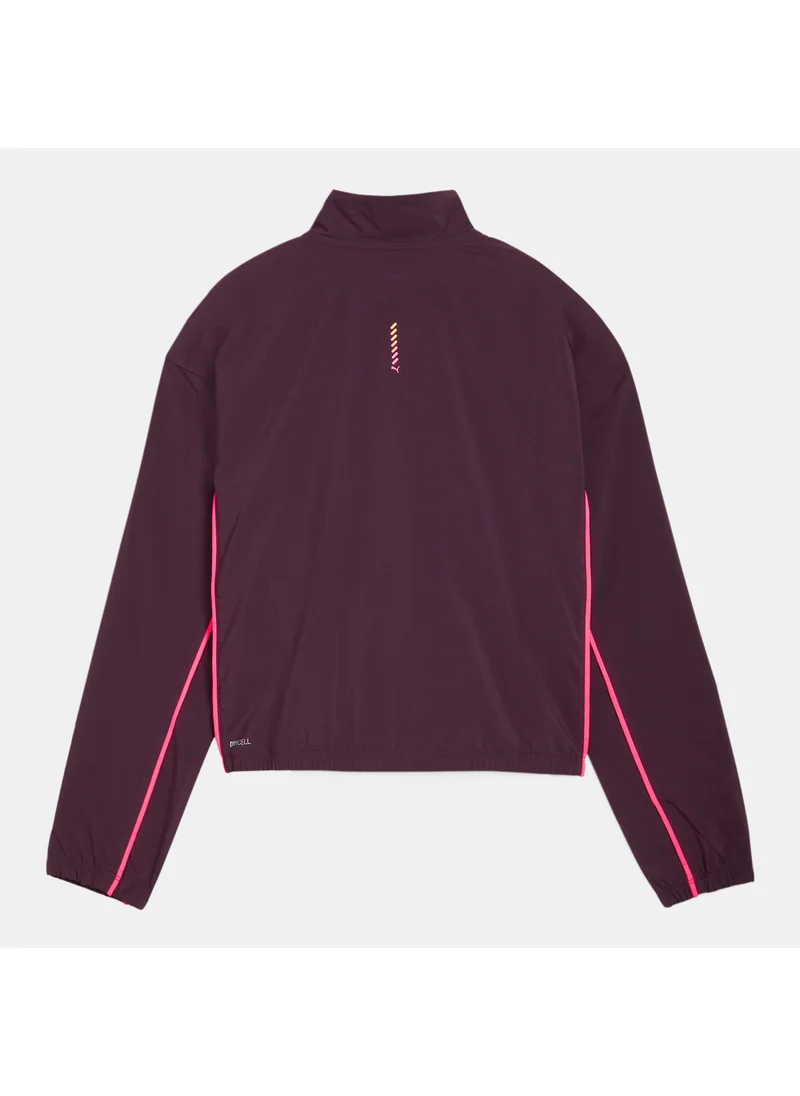 PUMA Women's Run For Her Woven 1/2-Zip Running Jacket
