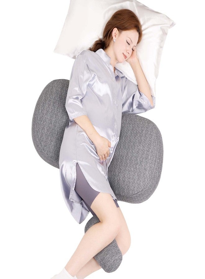 Luv Lap Pregnancy Pillows Breathable Material, Pregnancy Pillow for Sleeping Portable, Compact Maternity Support for Belly, Back & HIPS,Pregnancy Pillows for Sleeping,Comfortable - Image 1