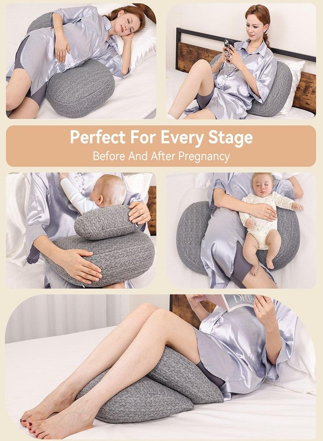 Luv Lap Pregnancy Pillows Breathable Material, Pregnancy Pillow for Sleeping Portable, Compact Maternity Support for Belly, Back & HIPS,Pregnancy Pillows for Sleeping,Comfortable - Image 3