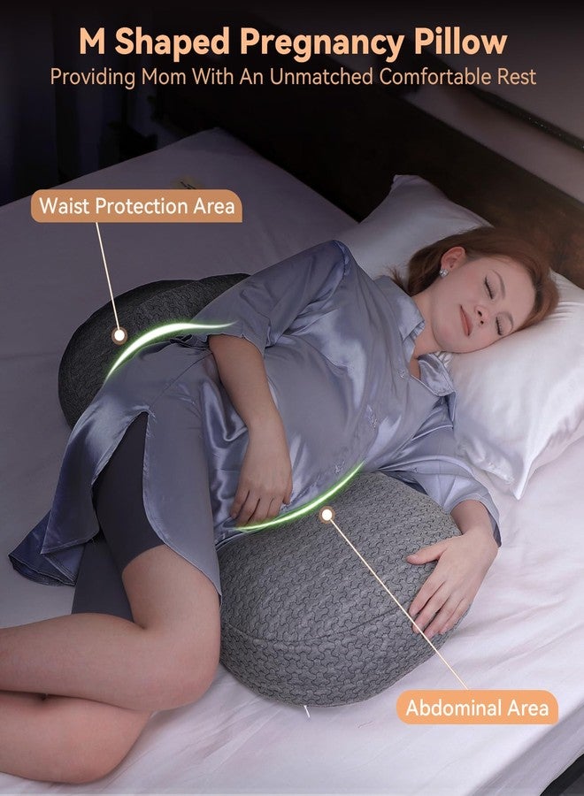 Luv Lap Pregnancy Pillows Breathable Material, Pregnancy Pillow for Sleeping Portable, Compact Maternity Support for Belly, Back & HIPS,Pregnancy Pillows for Sleeping,Comfortable - Image 2