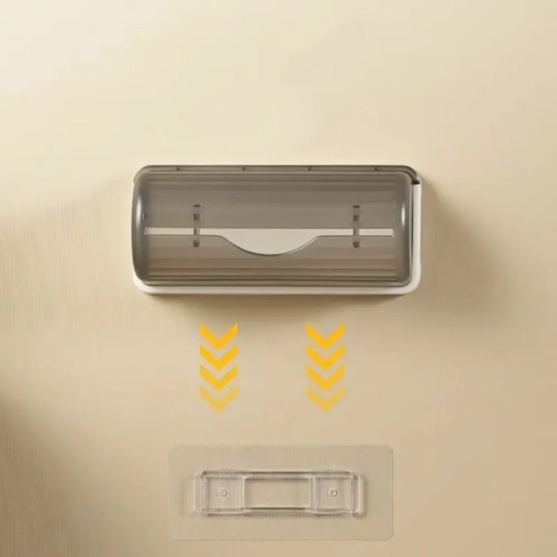 Garbage Bag Holder 17*8*7.5cm Compact Space-saving Design Trash Bag Holder - Robust Easy-to-clean Premium ABS Plastic Bag Storage Holder for Home Kitchen Bathroom Office Organization - Image 3