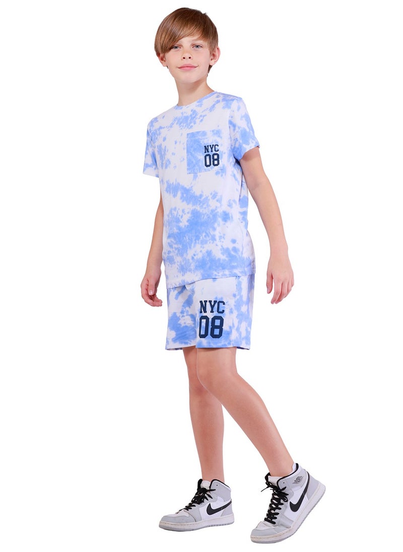 Nuego Fashion Boy T-Shirt & Shorts Tie & Dye Set 100% Pure Cotton, Comfortable and Eco Friendly Age 8 - 14 Years - pzsku/ZEB64A1B5C4AE56309311Z/45/_/1715667388/5933376d-c659-4749-80dc-e27039b5f5cb