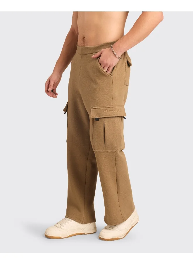 ماسلميند Men's Cloud Ease Fleece Cargo Pants with Super Soft And Stretchable Fabric, 6 Deep Pockets, Hidden- Inner Drawstrings, Anti-Pill, Shape Retention, Long-Lasting Colour, Super Soft And Breathable Fabric, Along with Temperature Regulation Tech