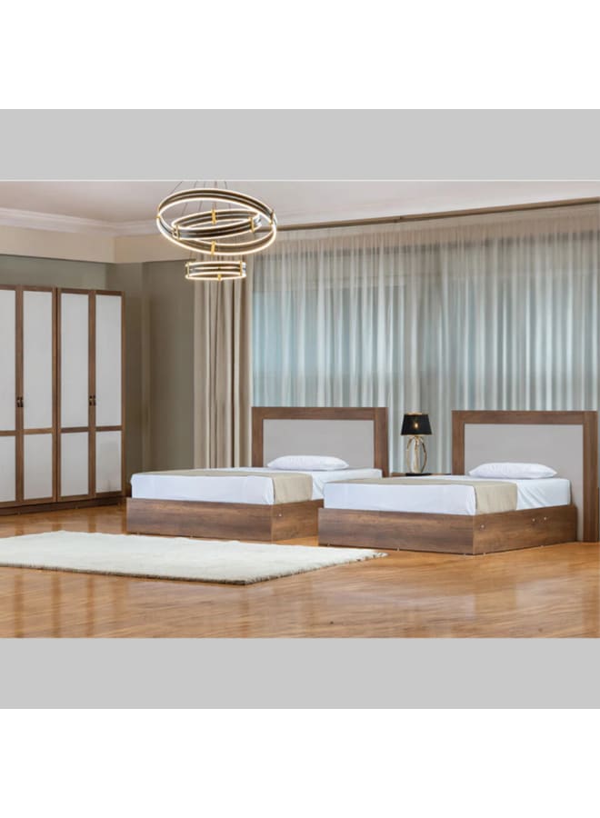 Malazhouse Modern Twin bedroom BrownXBeige MDF - Image 1