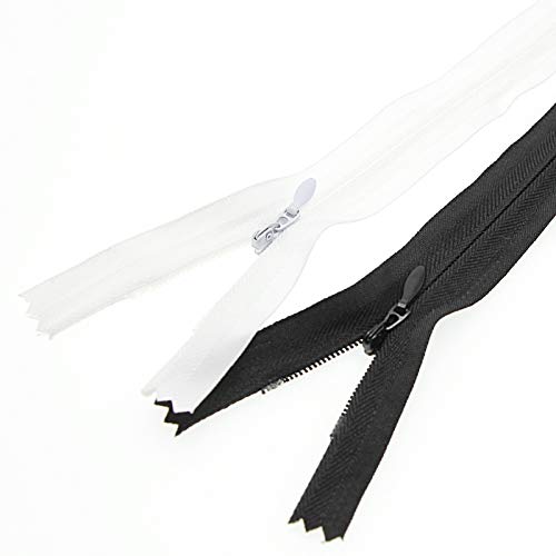 Leekayer 24" Invisible Sewing Zippers,Zipper for DIY Tailor Sewing Craft 10 PCS/Pack (Black&White,24 inch) Leekayer - Image 5