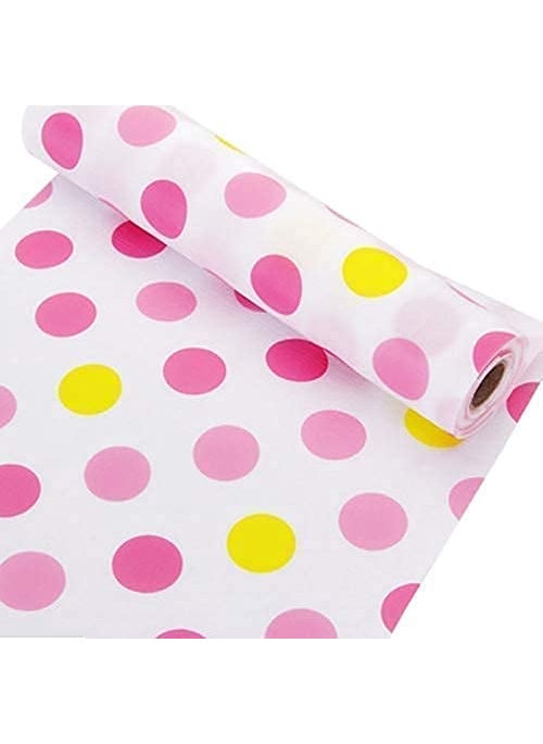STORE77 STORE77� Printing Antibacterial Cabinet Plastic Foam Household Wardrobe Moisture Drawer Pad Waterproof Non-Slip Paper Kitchen Cupboard Liners Roll Mat, 45x200CM 1 Pcs (Red dot)  - Image 1