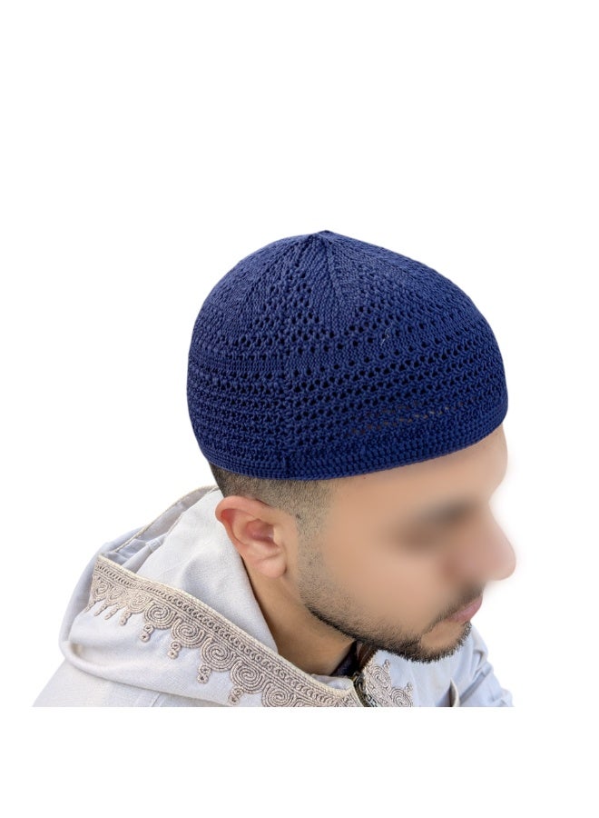 طاقية صلاة تركية من القطن – تصميم إسلامي أنيق مريح للاستخدام اليومي والعبادة - Image 1