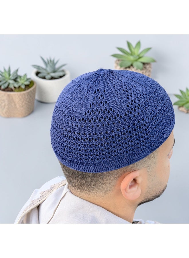 طاقية صلاة تركية من القطن – تصميم إسلامي أنيق مريح للاستخدام اليومي والعبادة - Image 2