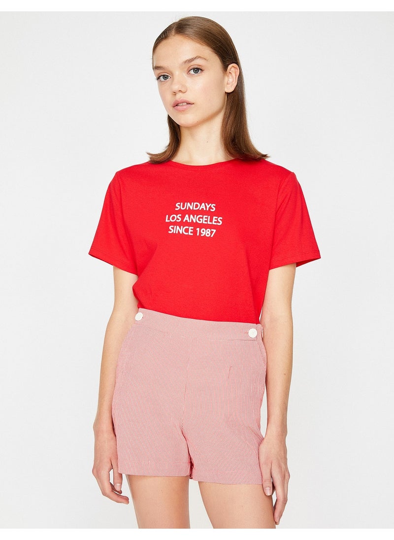 KOTON - Women Written Printed T-Shirt - Image 1