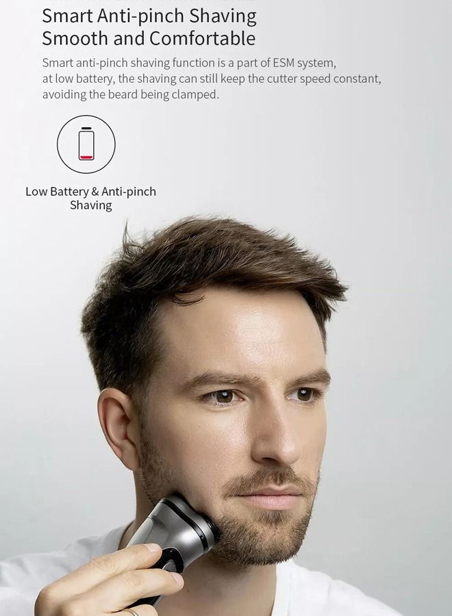 ENCHEN USB Charging Rechargeable Electric Shaver Waterproof Cordless Triple Blade Shavers For Men - Image 4