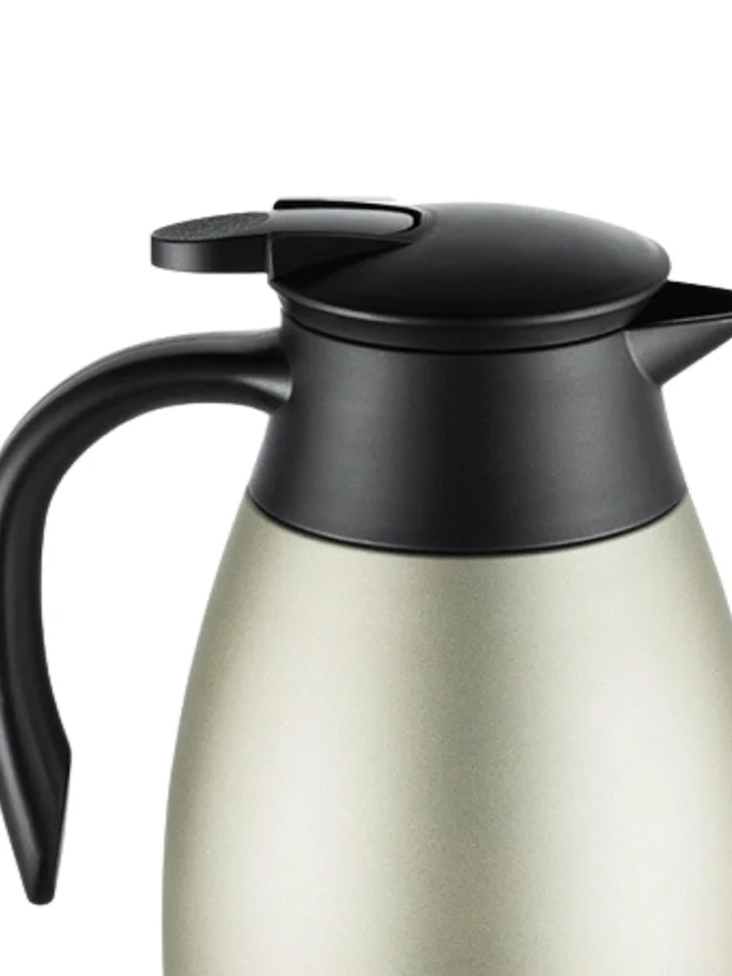 BOROSIL Vacuum Stainless Steel Teapot Oyster - 1.5Ltr