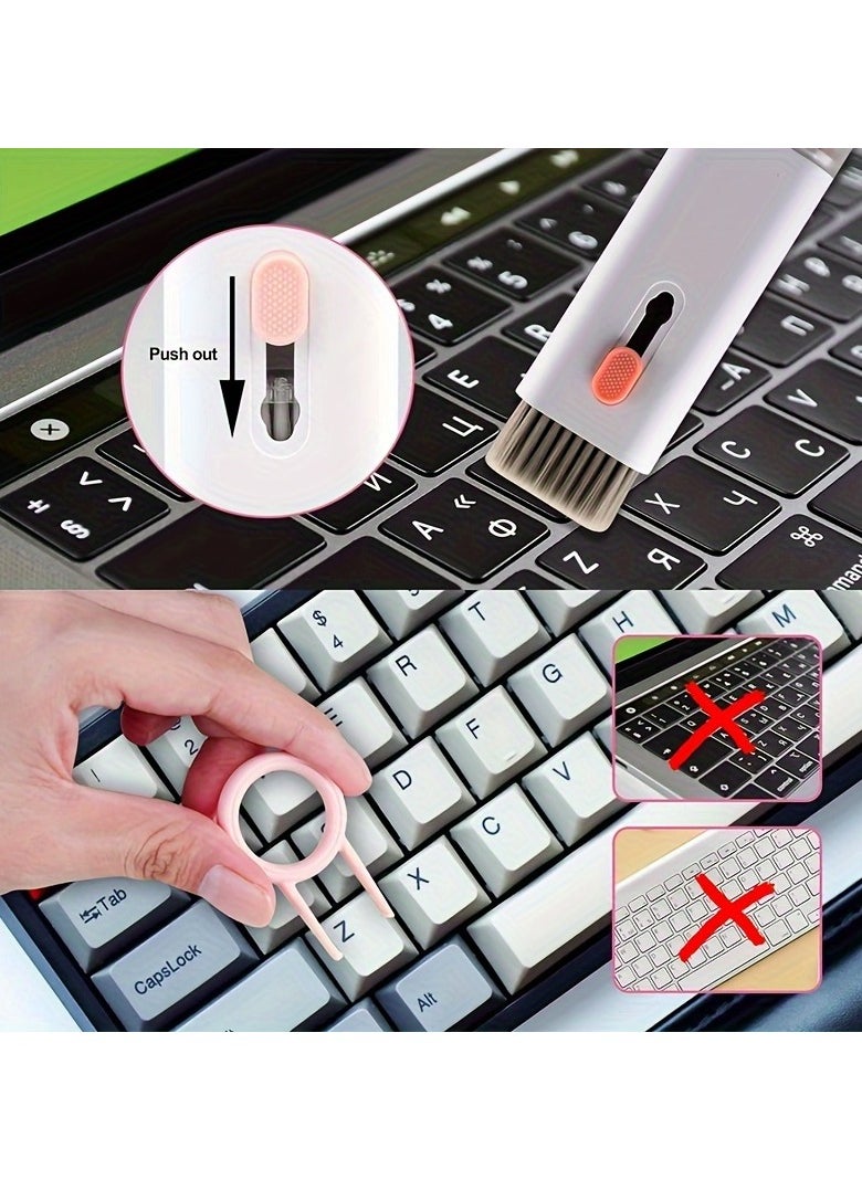 Generic - 7-in-1 Electronic Cleaning Kit, Multifunctional Brush, Earphone Cleaning Pen Screen Dust Cleaning Portable Tool Mobile Phone Keyboard Notebook Tablet Computer Cleaning Tool - Image 1