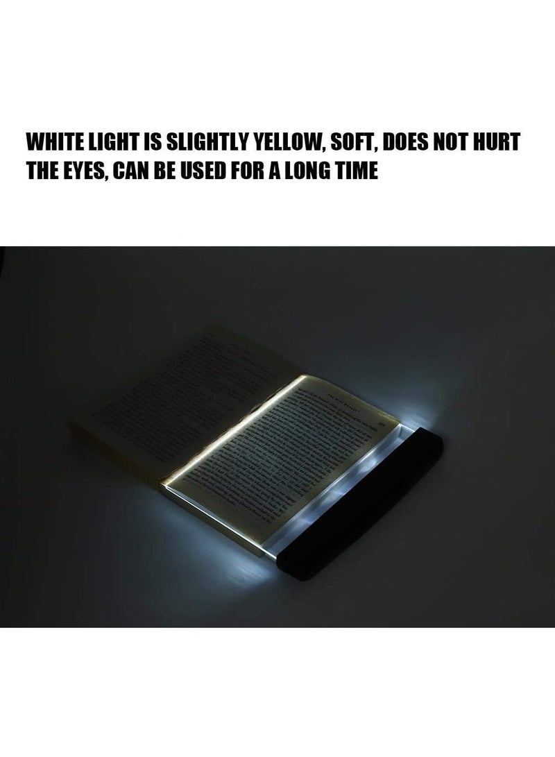 PTTIMFFM LED Flat Book Light, Full Page Illuminator with Eye-Friendly Warm Light, Adjustable Brightness & Portable Battery-Powered Design - Image 4