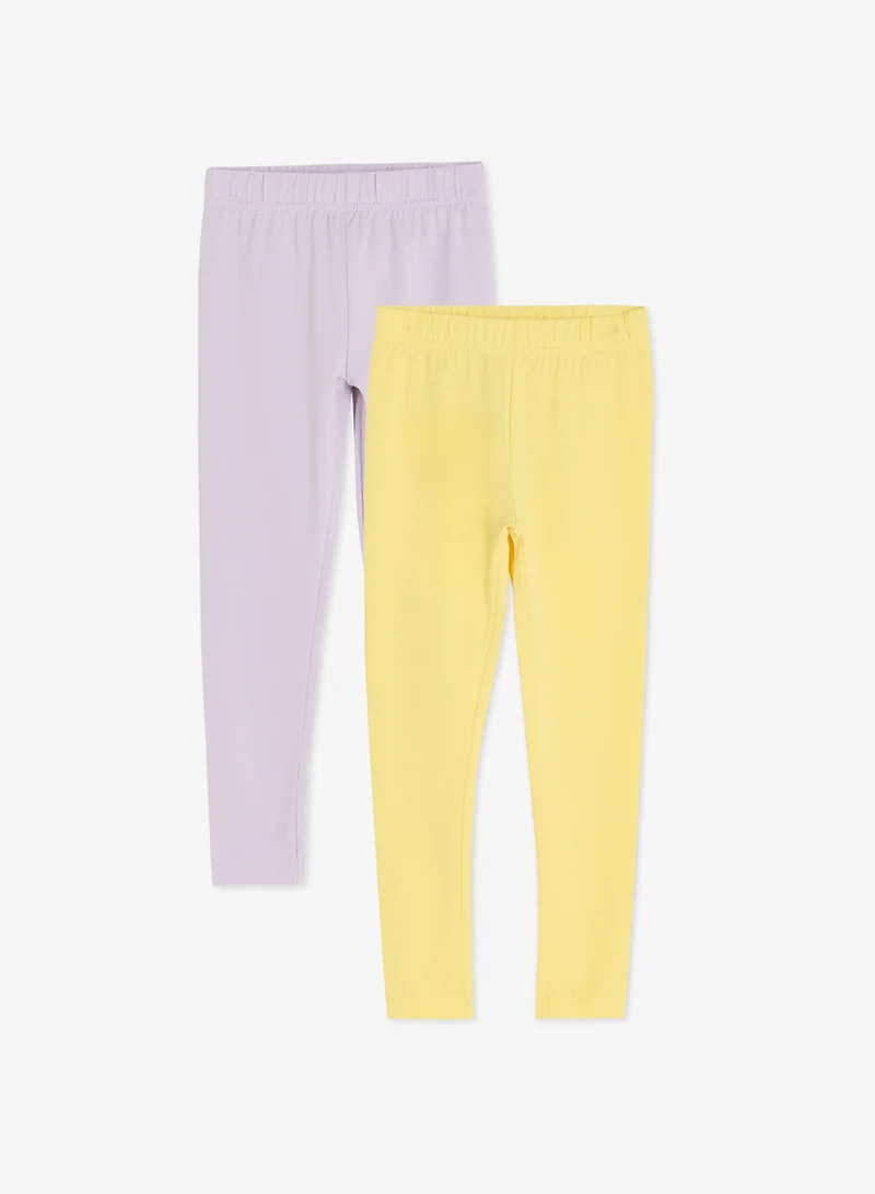 ريبلز مع نمشي Girls Leggings 2-Piece Pack