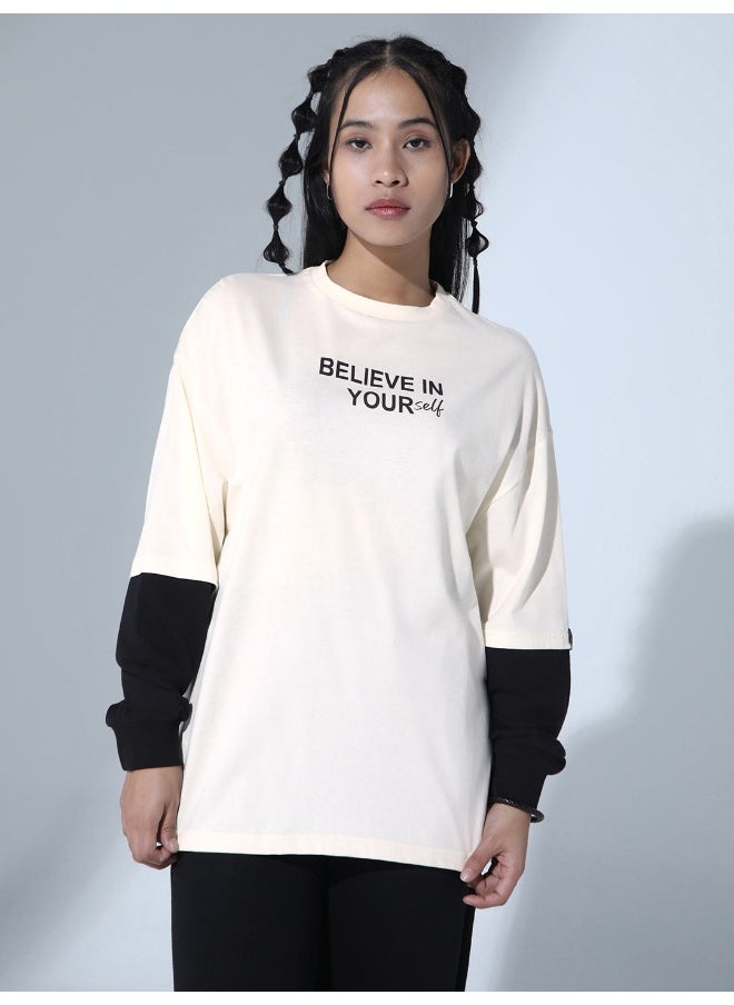 Hubberholme Women's White T-shirts - Essential and Versatile Basic Tee  - Image 2
