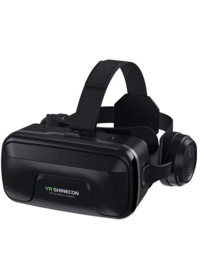 شاينكون سماعة رأس VR SHINECON 3D VR مع سماعات - باللون الأسود - Image 3