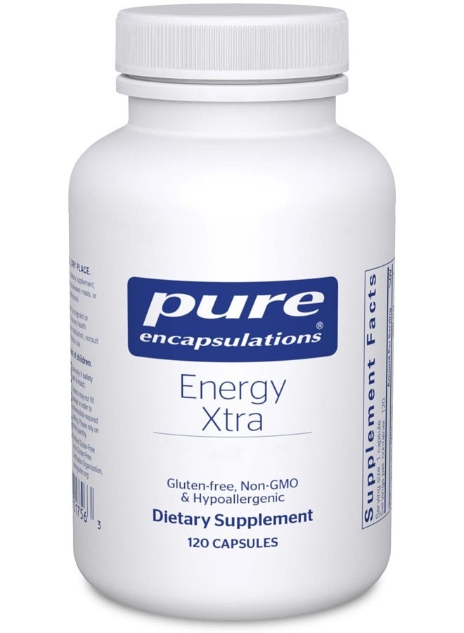 Pure Encapsulations Energy Xtra | Energy-Promoting Adaptogen Formula | 120 Capsules - Image 1