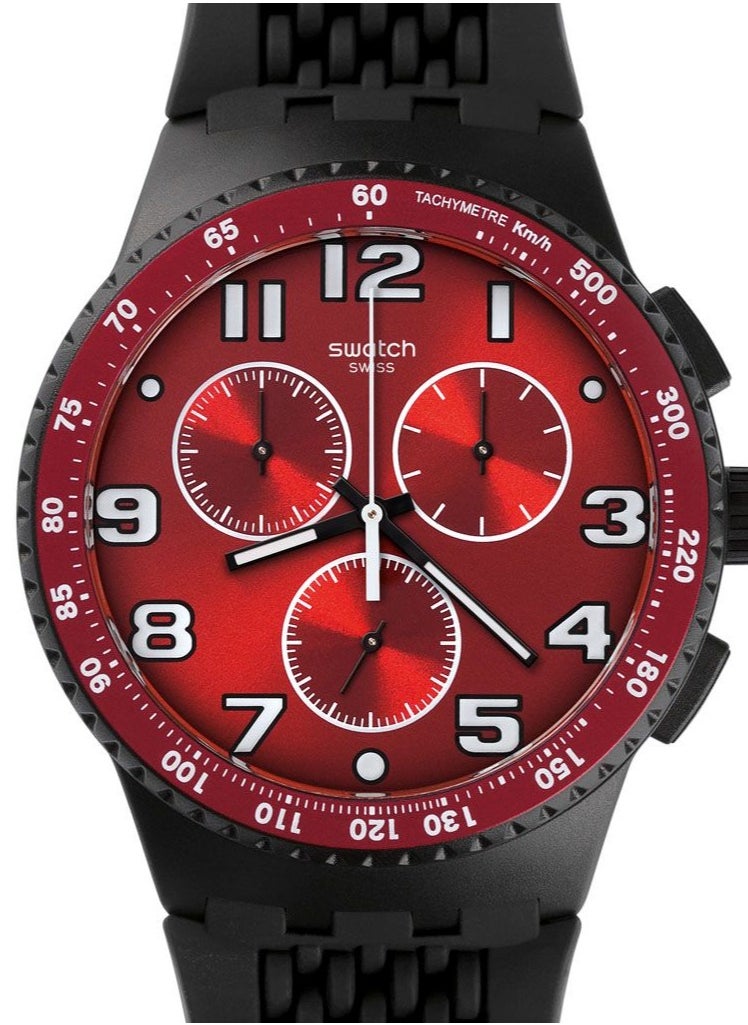 Swatch - ساعة يد مقاومة للماء بحركة كوارتز تيستا دي تورو للجنسين - 41 ملم - Image 1