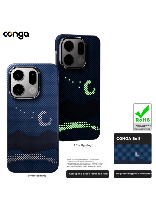 Conga Kevlar Aramid Fiber Protective Case For Oppo Find X9, Full-coverage Ultra-thin Hard Shell, Shockproof, Heat Dissipation, Magnetic Metal Ring Fire Edition - Image 1