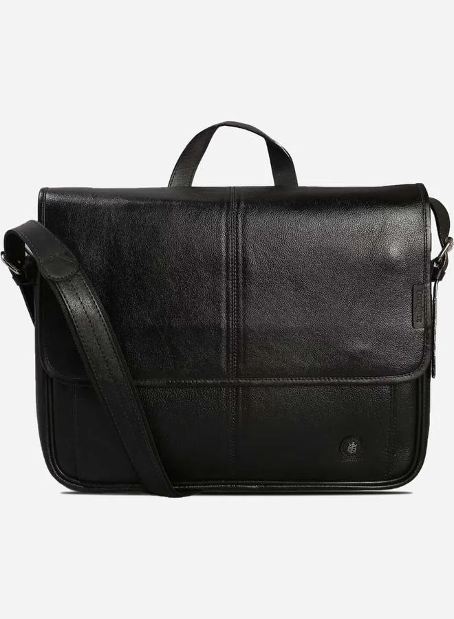 Tortoise شنطة لابتوب جلد بطية إغلاق