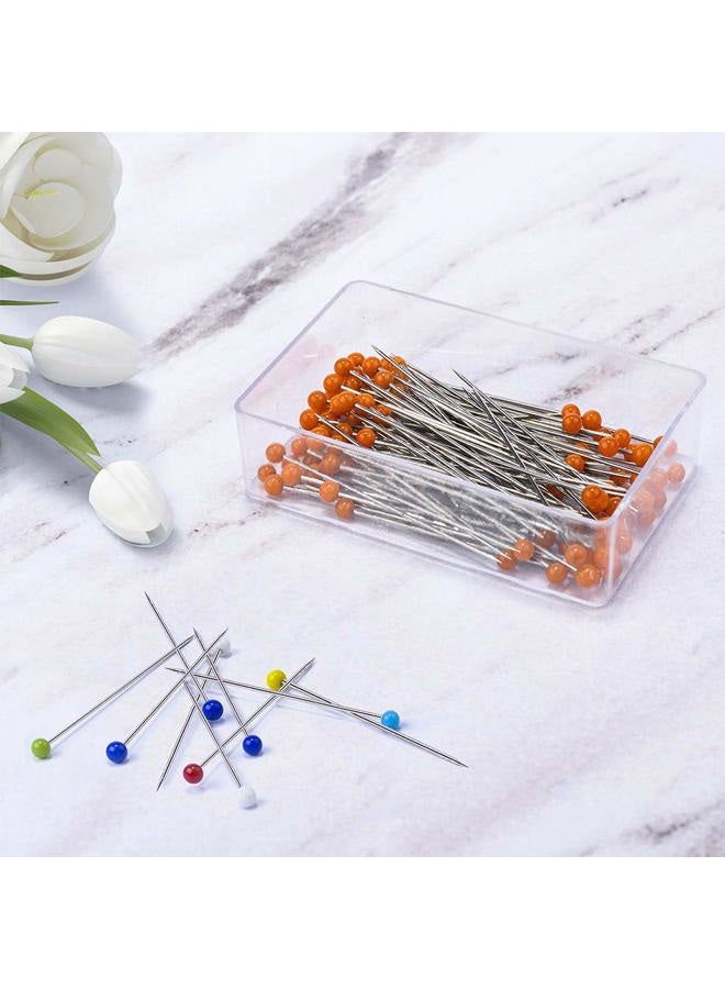 Tuzier Sewing Pins 800 PCS Straight Quilting Pins 1.6 in Glass Ball Head Pins for Fabric Crafting - Image 4