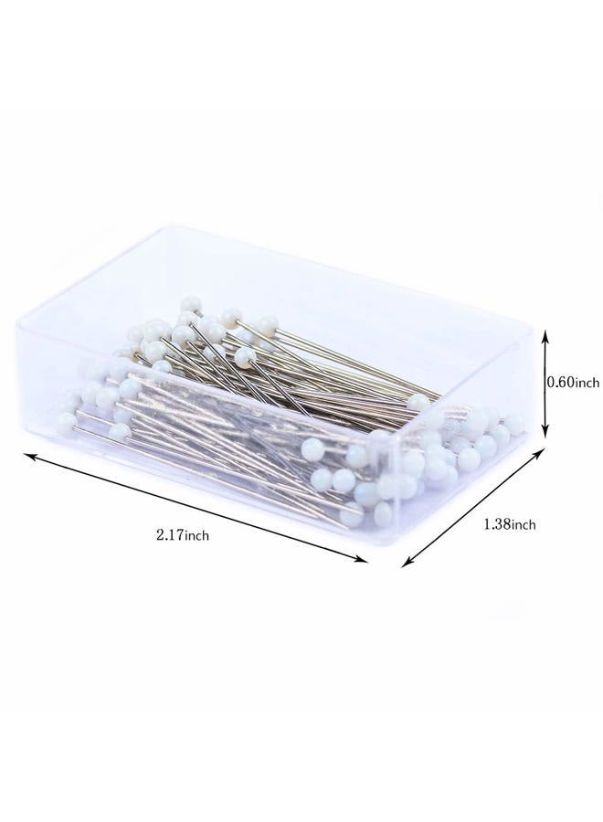 Tuzier Sewing Pins 800 PCS Straight Quilting Pins 1.6 in Glass Ball Head Pins for Fabric Crafting - Image 2