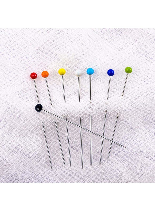 Tuzier Sewing Pins 800 PCS Straight Quilting Pins 1.6 in Glass Ball Head Pins for Fabric Crafting - Image 5