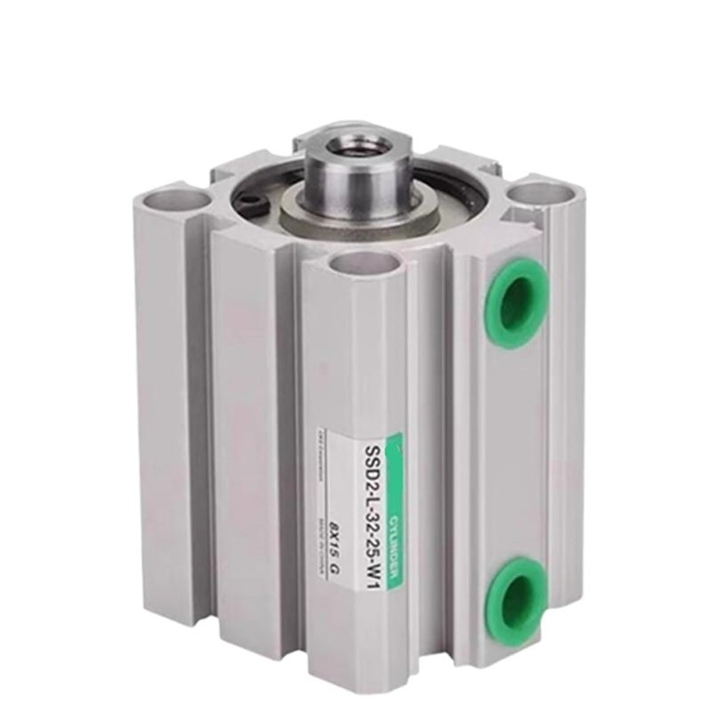 Compact Cylinder SSD2 SSD2-L SSD2-32 SSD2-L-32-5 -10-15 -20-25 -30-35 -40-45 -50 -N -W1(SSD2-32-5,-W1 (Female Thread)) - Image 1