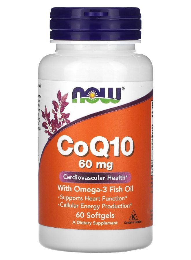 now CoQ10 60 mg 60 Softgels