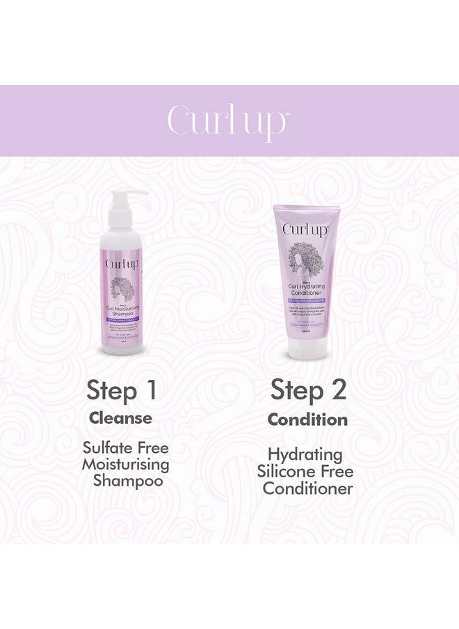 Curl Up - Hair Wash Combo With Curly Hair Shampoo And Conditioner - For Dry Frizzy, Wavy & Curly Hair - Sulphate Paraben And Silicone Free (Combo Of 2)-400Ml - Image 1