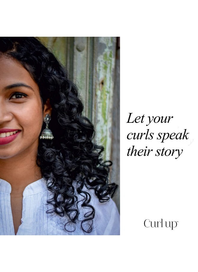 Curl Up - Hair Wash Combo With Curly Hair Shampoo And Conditioner - For Dry Frizzy, Wavy & Curly Hair - Sulphate Paraben And Silicone Free (Combo Of 2)-400Ml - Image 1