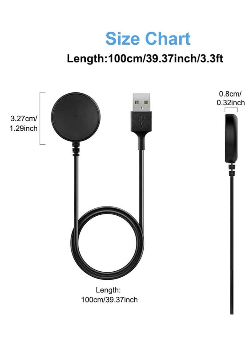 1M 3.3ft Wireles Charging USB Cable Dock Charger for Samsung Galaxy Watch 4 (40mm / 44mm) Watch4 Classic (42mm / 46mm) Watch 3 (45mm / 41mm) Active 1 Active 2 (40/44mm) - Image 2